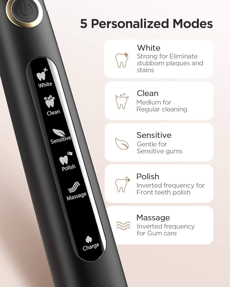 ポータブル電動歯ブラシ 黒　充電式 Amazon.co.jp: Powered Toothbrushes: Health & Personal Care